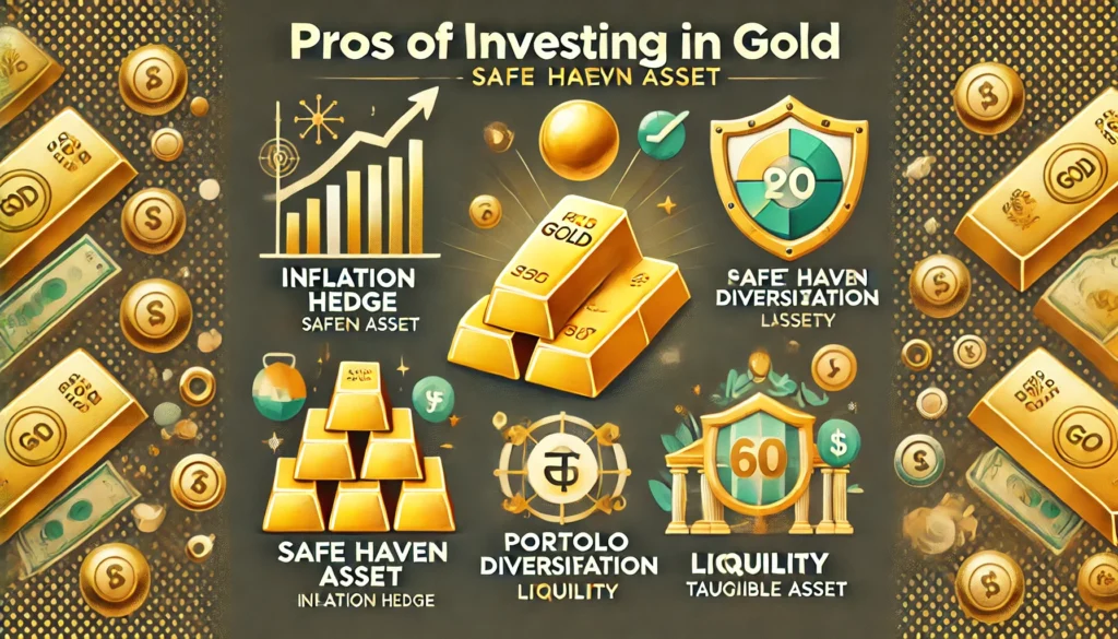 Pros ofinvesting in Gold